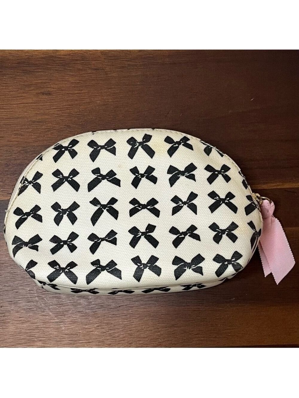J.Crew Bow Print Dome Cosmetic Bag